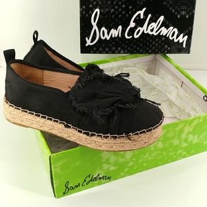 SAM EDELMAN Women's Black Cabrera Platform Espadrilles. Does not come with box.